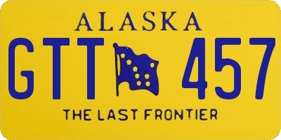 AK license plate GTT457