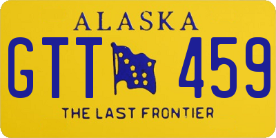 AK license plate GTT459