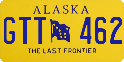 AK license plate GTT462