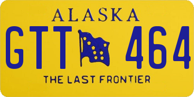 AK license plate GTT464