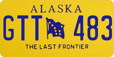 AK license plate GTT483