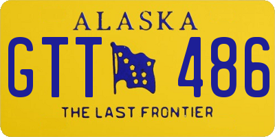 AK license plate GTT486