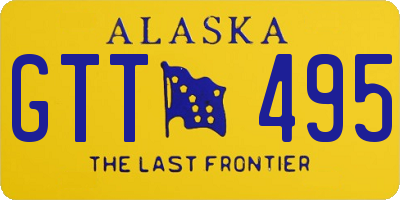 AK license plate GTT495