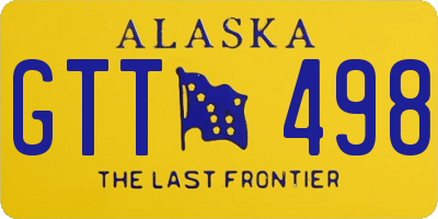 AK license plate GTT498