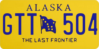 AK license plate GTT504