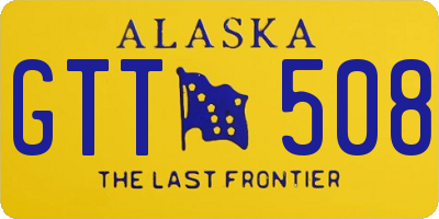 AK license plate GTT508