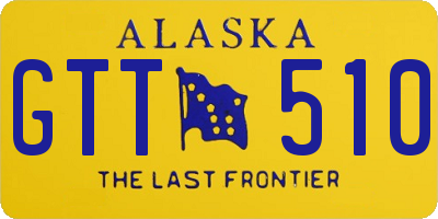 AK license plate GTT510