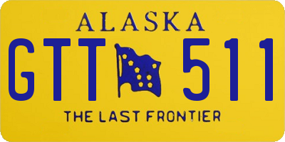 AK license plate GTT511