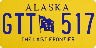 AK license plate GTT517