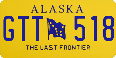 AK license plate GTT518