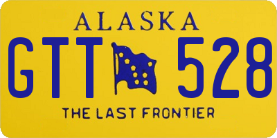 AK license plate GTT528