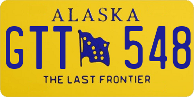 AK license plate GTT548