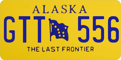 AK license plate GTT556