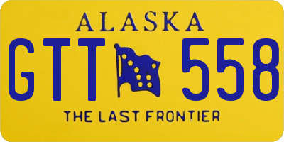 AK license plate GTT558