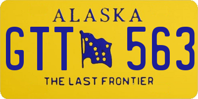 AK license plate GTT563