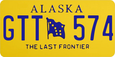 AK license plate GTT574