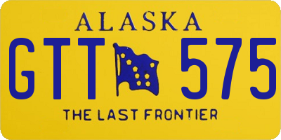 AK license plate GTT575
