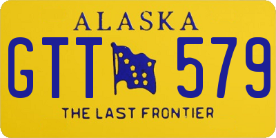 AK license plate GTT579