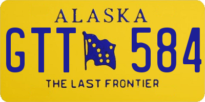 AK license plate GTT584