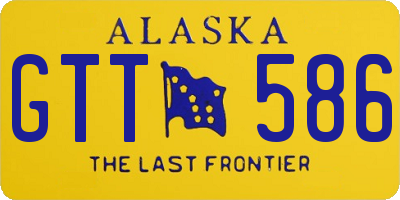 AK license plate GTT586