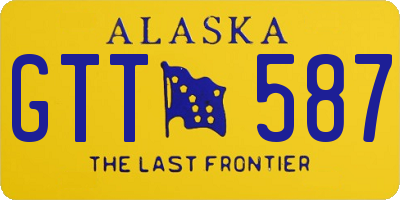 AK license plate GTT587