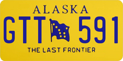 AK license plate GTT591