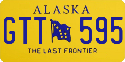 AK license plate GTT595