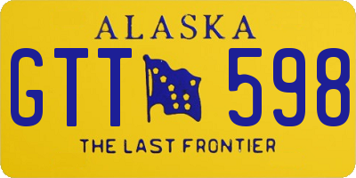 AK license plate GTT598