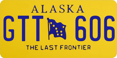 AK license plate GTT606