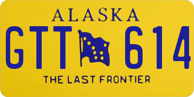 AK license plate GTT614