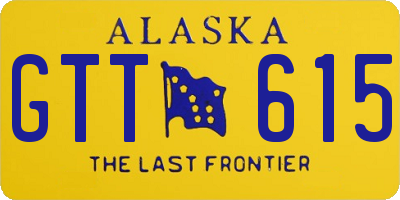 AK license plate GTT615