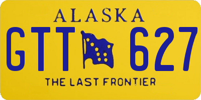 AK license plate GTT627