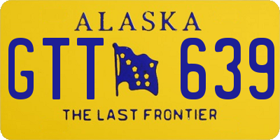 AK license plate GTT639