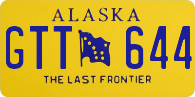AK license plate GTT644