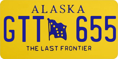 AK license plate GTT655