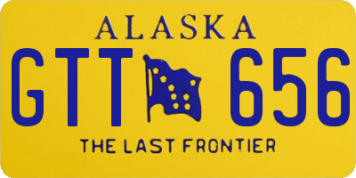 AK license plate GTT656