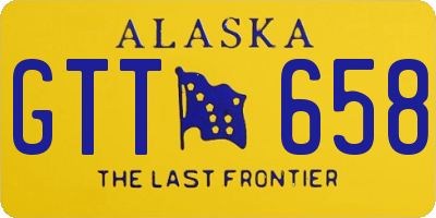 AK license plate GTT658