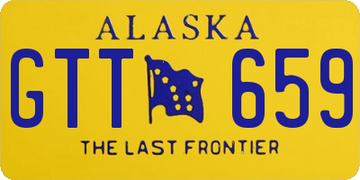 AK license plate GTT659
