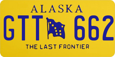 AK license plate GTT662