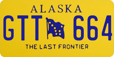 AK license plate GTT664
