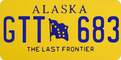 AK license plate GTT683