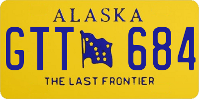 AK license plate GTT684