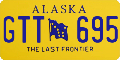 AK license plate GTT695