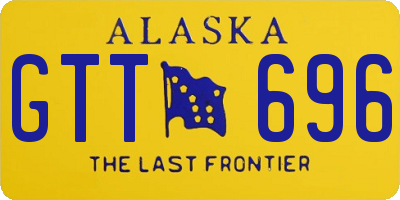 AK license plate GTT696