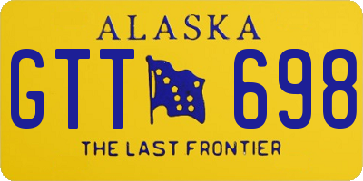 AK license plate GTT698