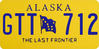 AK license plate GTT712