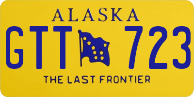 AK license plate GTT723