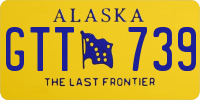 AK license plate GTT739