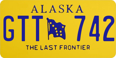 AK license plate GTT742