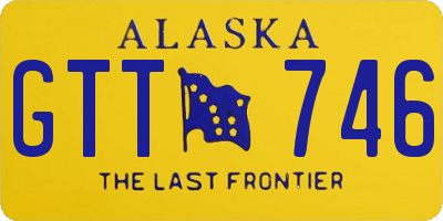 AK license plate GTT746